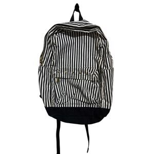 Pottery Barn Teen Emily & Meritt Black & White Stripes & Studs XL Backpack